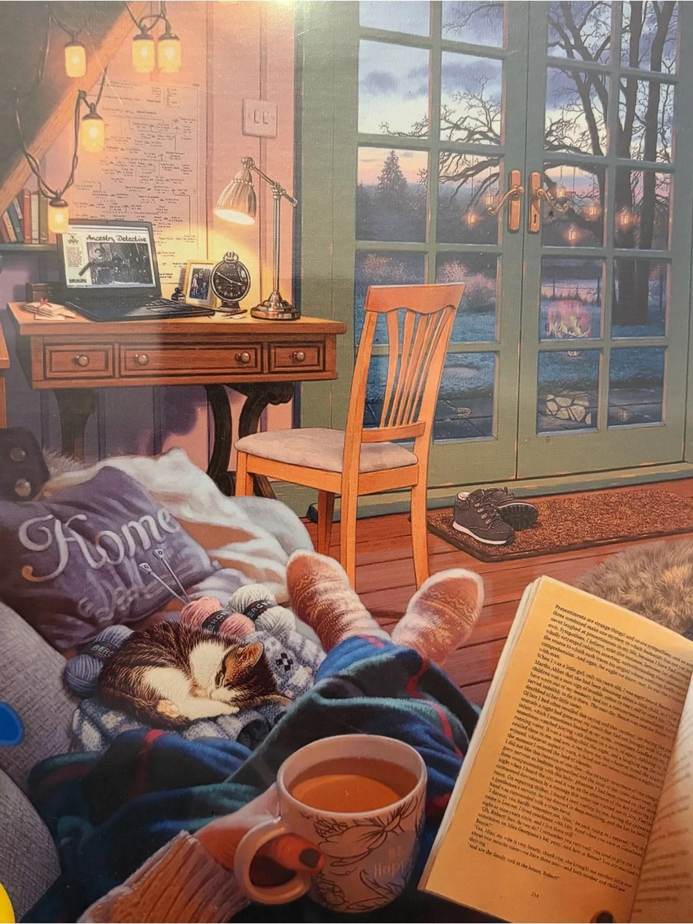 Ravensburger Jigsaw Puzzle COZY RETREAT 500 Large Piece Format Sealed Germany